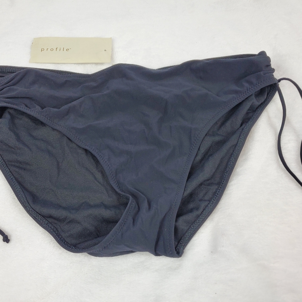 Solid black bikini bottoms Profile brand size 14